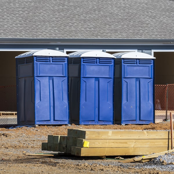 is there a specific order in which to place multiple porta potties in Ashford